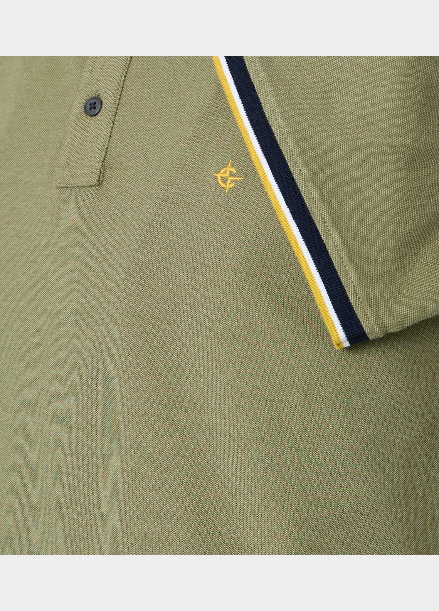 Casamoda Polo korte mouw Groen Polo 2-tone PQ 126320101/303