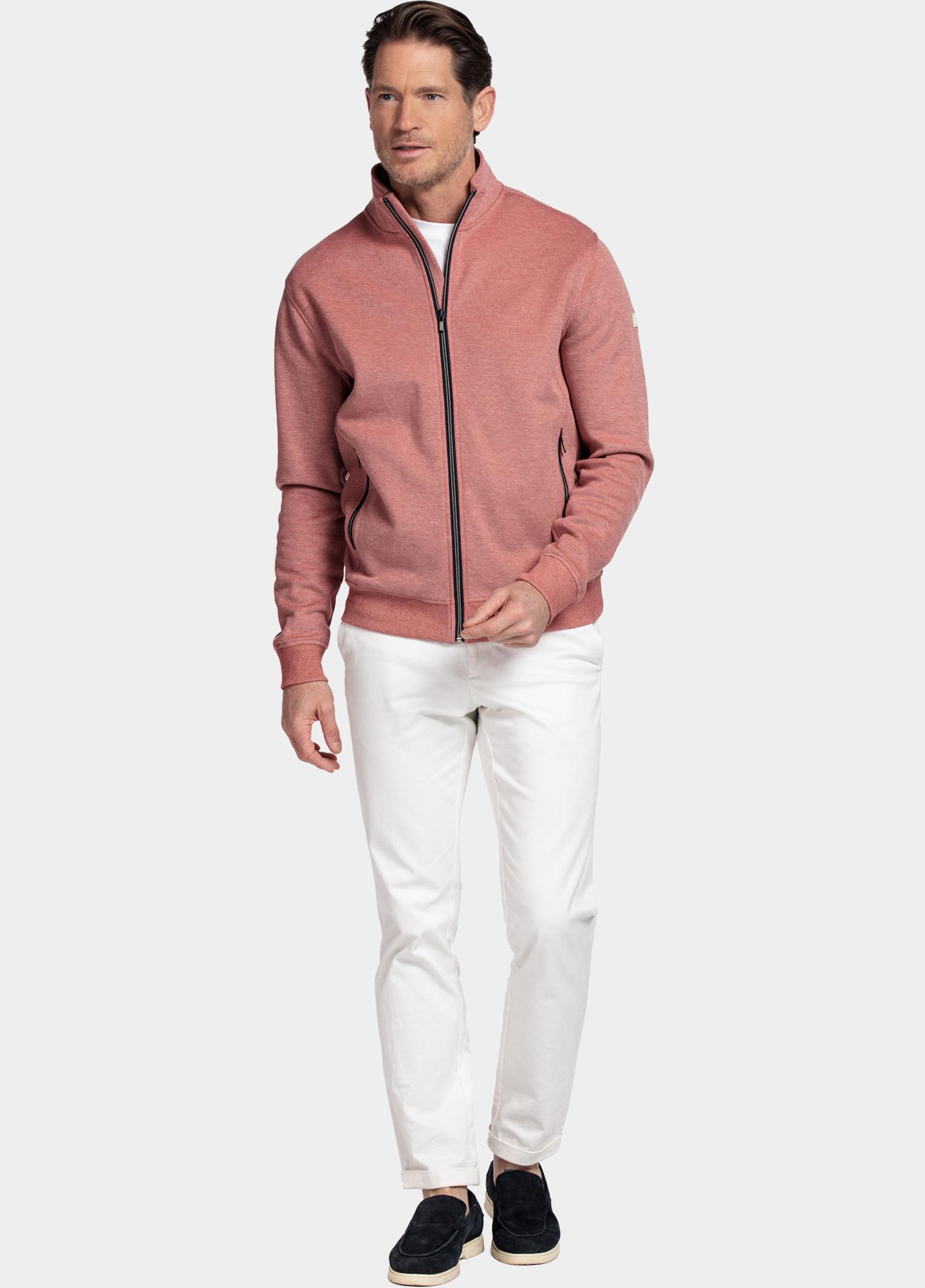 Baileys sweatvest heren Oranje Sweat Cardigan Zip  2-tone 612246/34