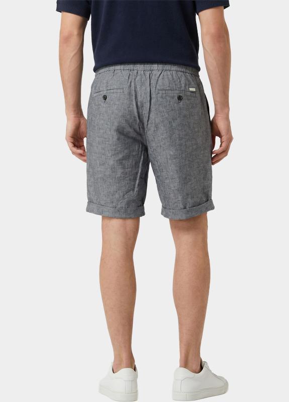 Born With Appetite Korte Broek heren Blauw Linn Linen Short BWA26109LI04/4001