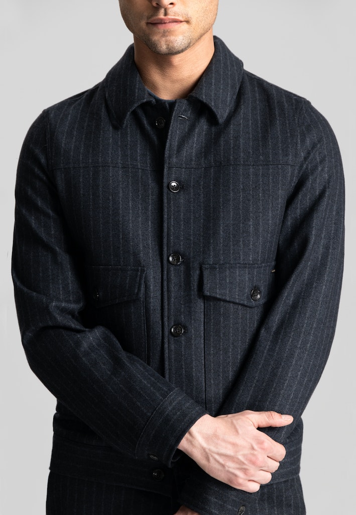 Dstrezzed Winterjack Blauw DS_Dennis Pinstripe 150042/639