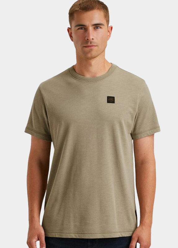 PME Legend T-shirt korte mouw Groen Short sleeve r-neck heavy slu PTSS2509565/8011