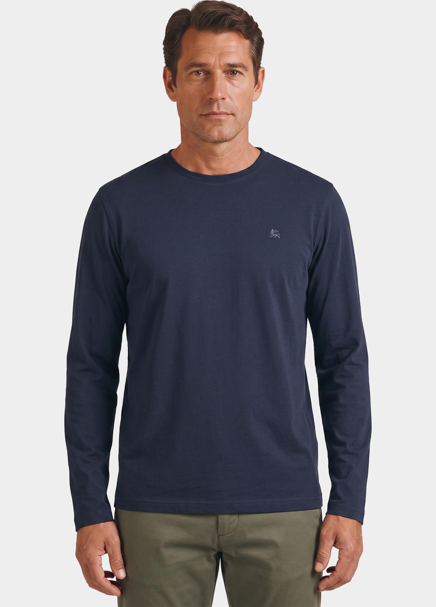 Lerros longsleeve heren Blauw  2004024/485