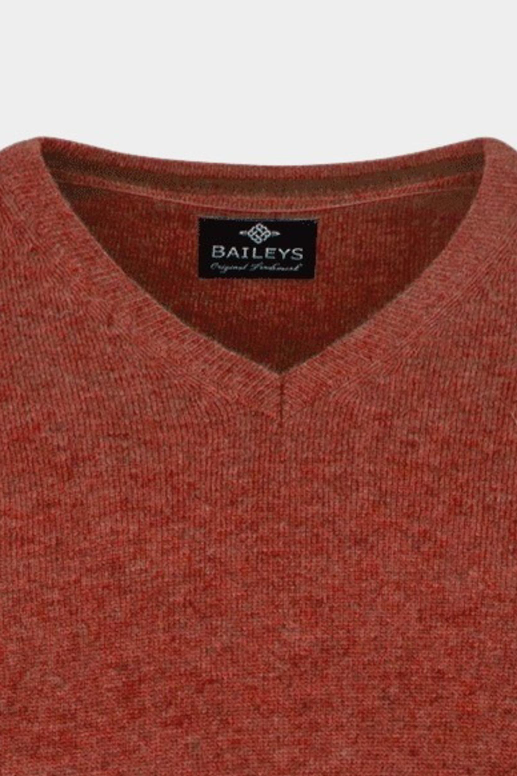 Baileys Pullover Bruin 100% Lamswool melange 320071/385