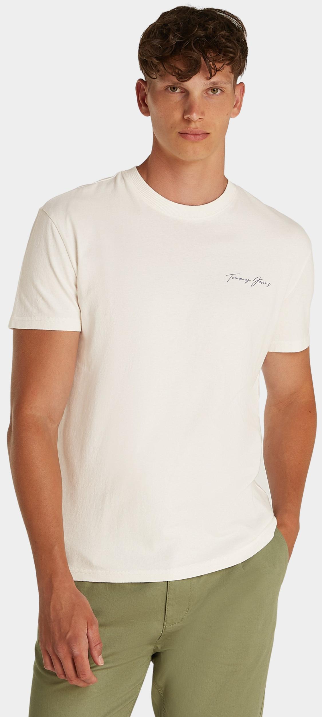 Tommy Jeans T-shirt korte mouw Wit TJM REG SIG SAILING SS TEE EX DM0DM21868/YBH