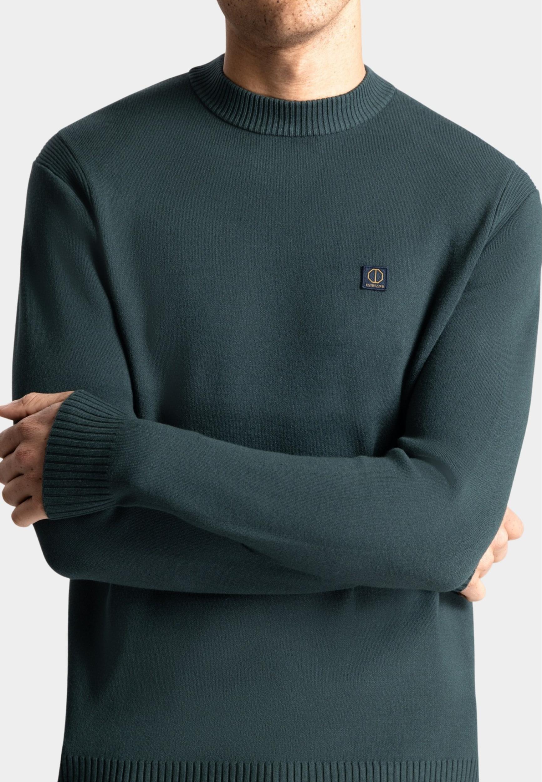 Dstrezzed Pullover Groen Fell Mock Neck 405600/506