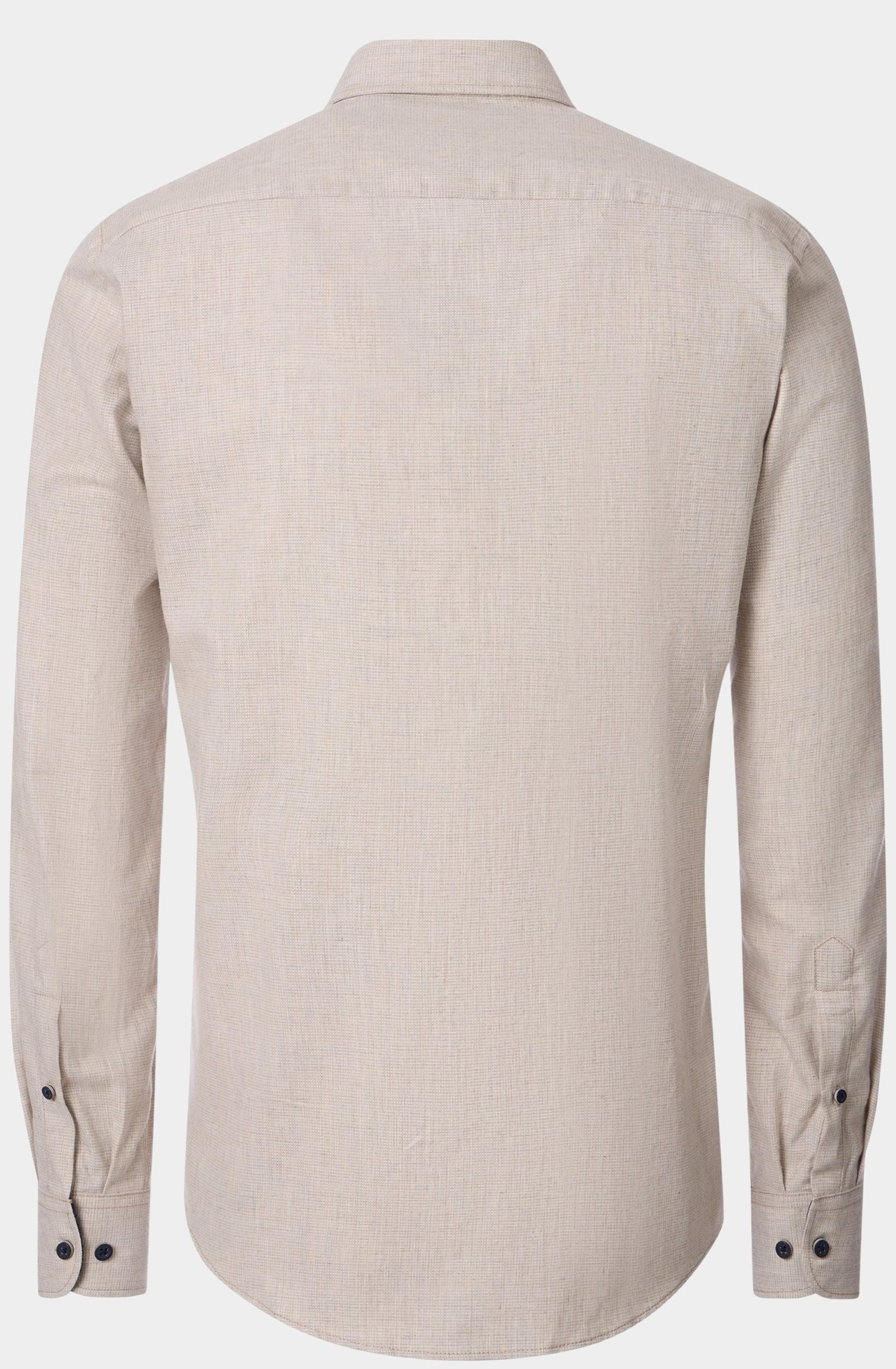 Casamoda Casual hemd lange mouw Beige Kent Casual Fit 454487600/600