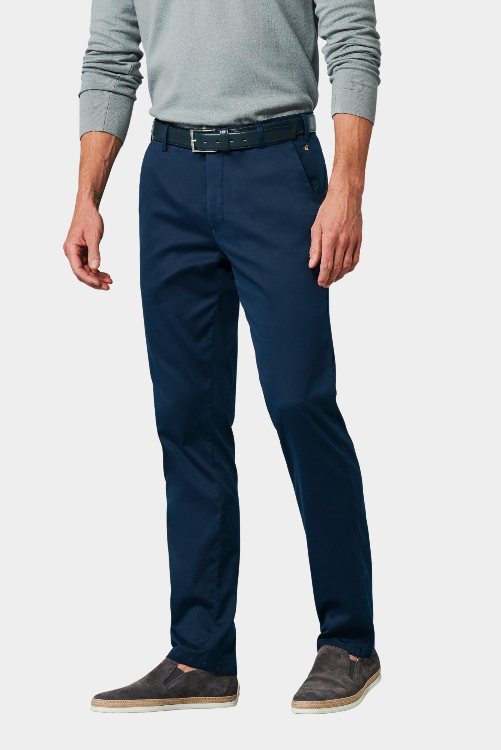 Meyer Katoenen Broek Blauw BONN Art.1-8096 1021809600/20