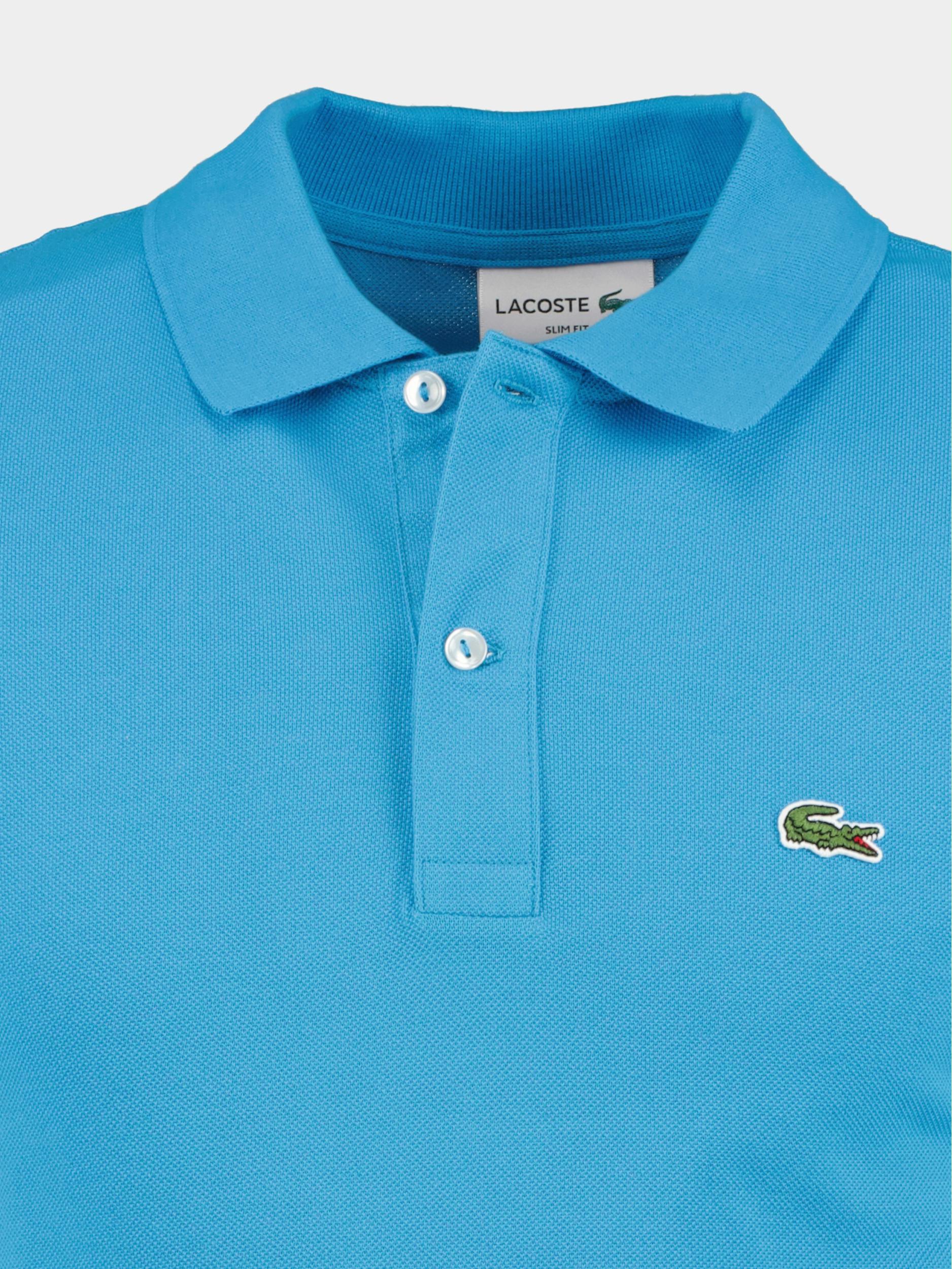 Lacoste Polo korte mouw Blauw slim fit PH4012/ZBA