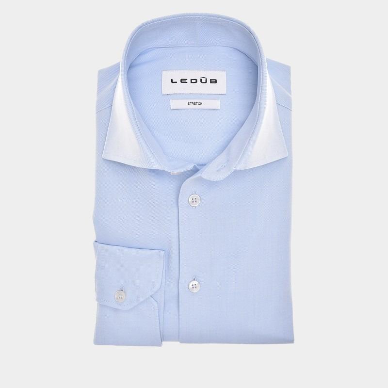 Ledub Business hemd lange mouw Blauw LE24304 MFN5 0323516/120-000-000