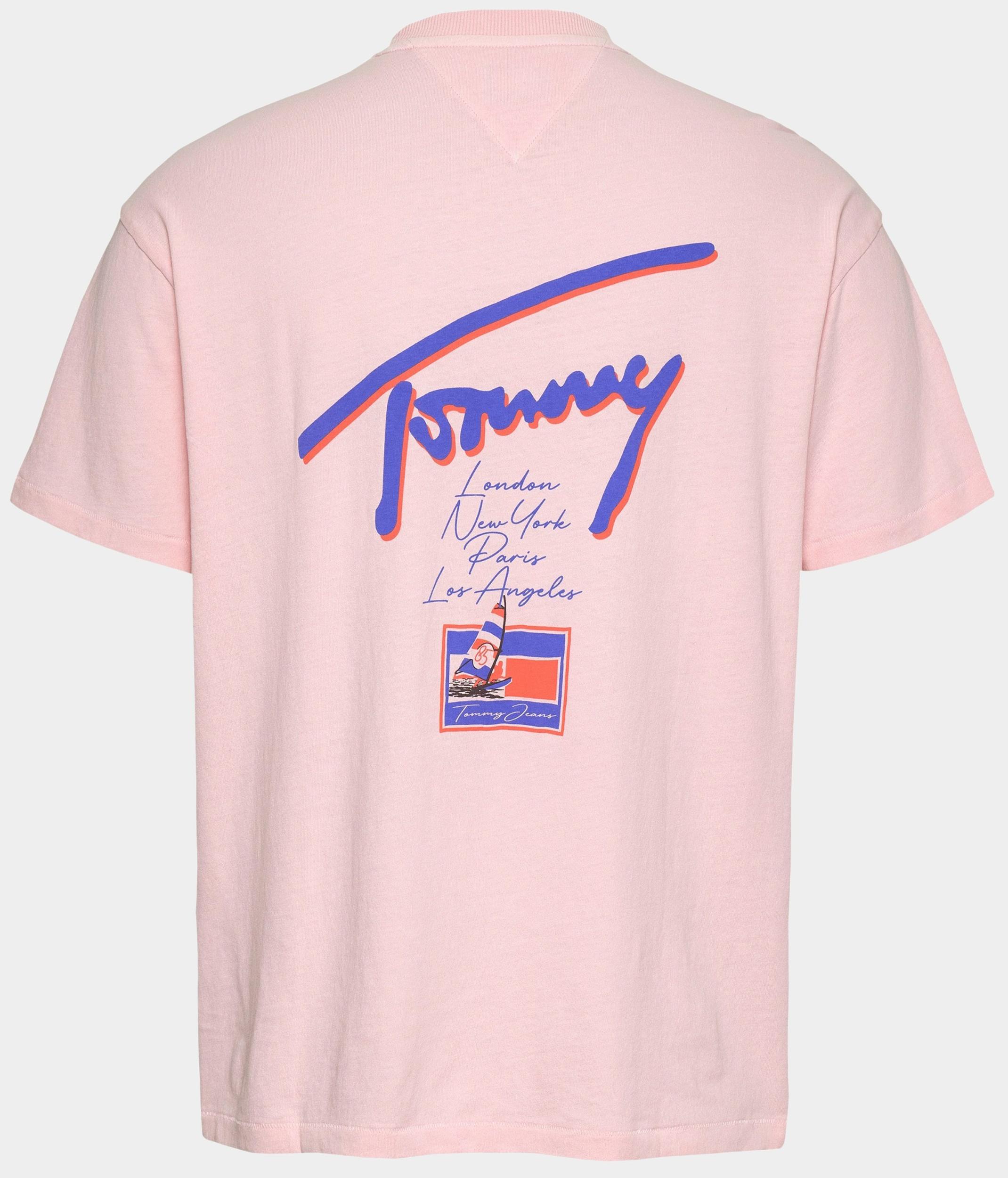 Tommy Jeans T-shirt korte mouw Roze TJM RLX FADED GRAPHIC TEE EXT DM0DM20768/TH3