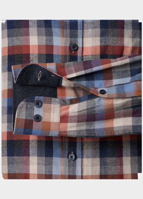 Casamoda Casual hemd lange mouw Grijs B.D. Casual Fit 454488100/750