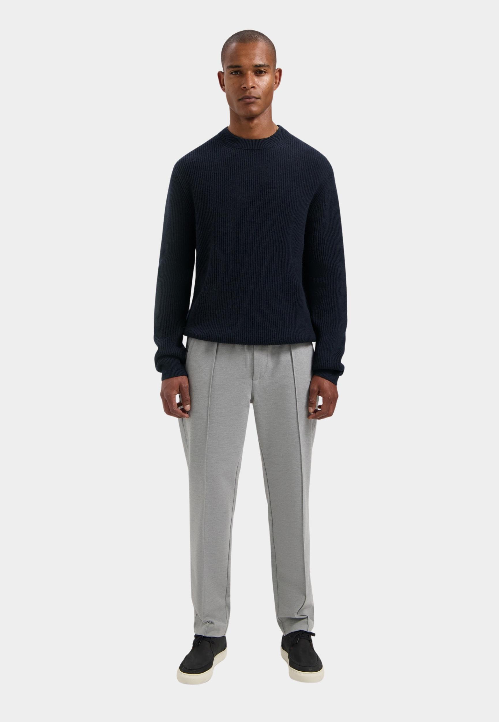 Dstrezzed Pullover Blauw DS_Stef rib Crewneck 405951/649