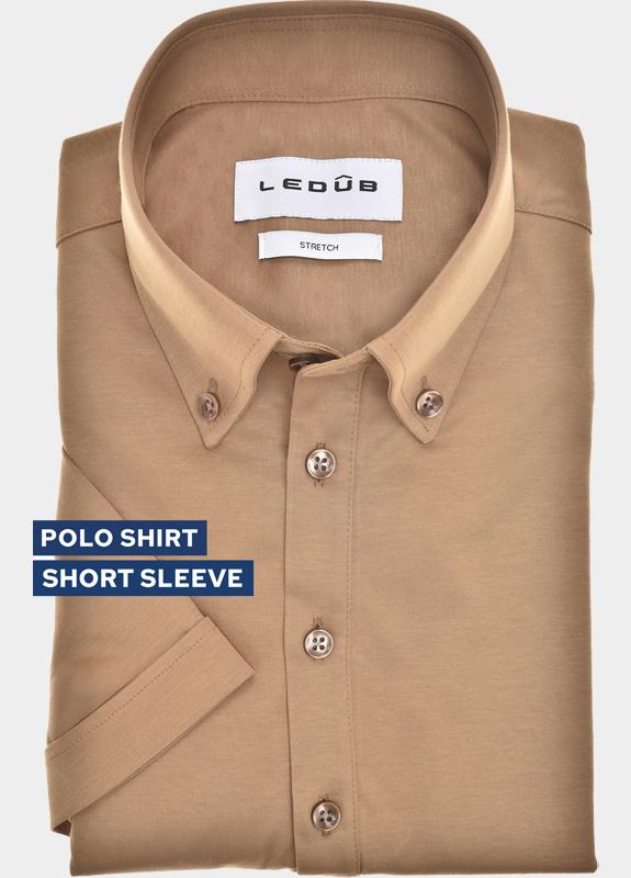 Ledub Polo korte mouw Bruin  0143306/645-000-000