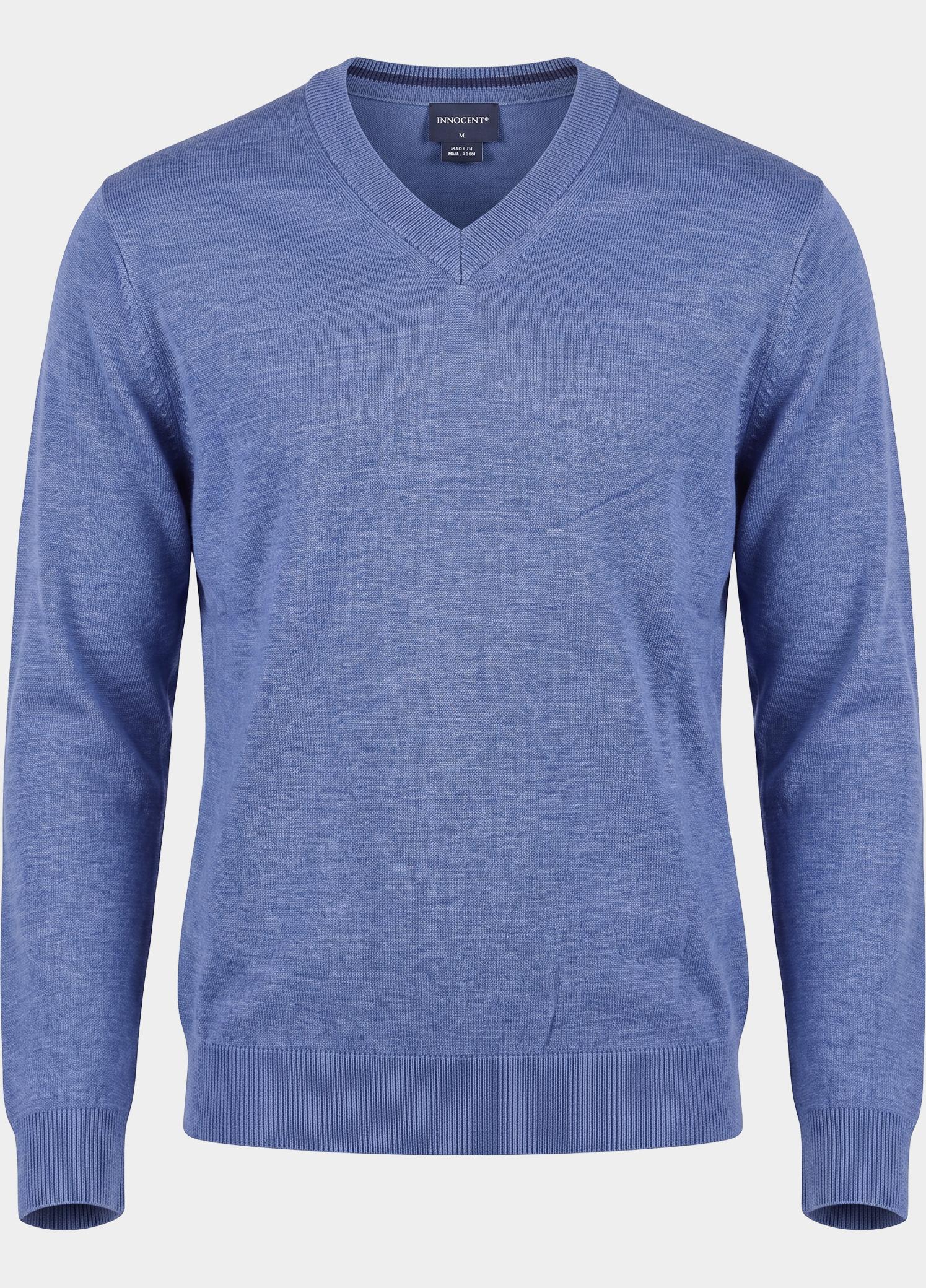 Bos Pullover heren Blauw V-hals 263/8159 - Indigo