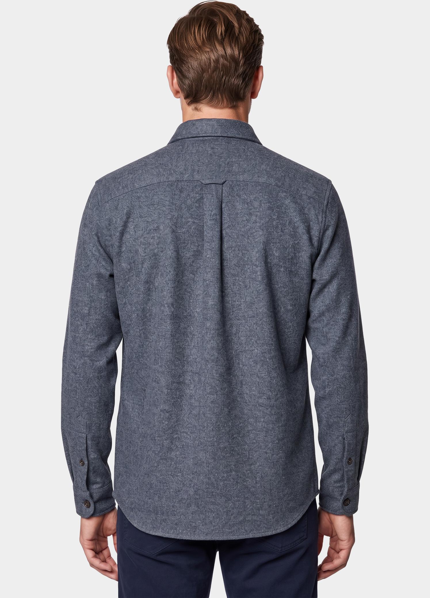 Born With Appetite Overshirt Blauw Reggie Shirtjacket BWA26314RE35/4001