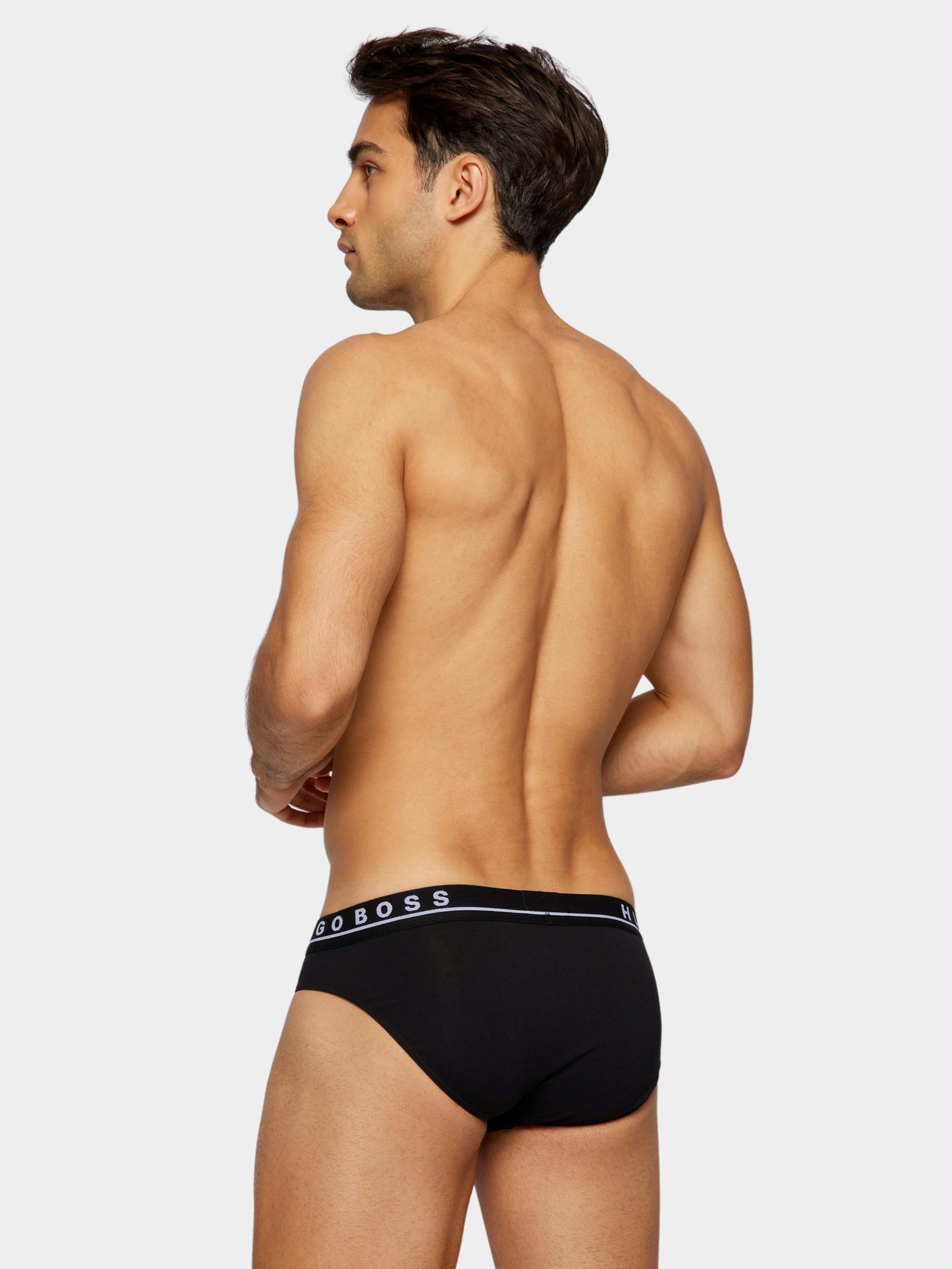 BOSS Black Slip Zwart Brief 3P CO/EL 10237826 01 50458559/976