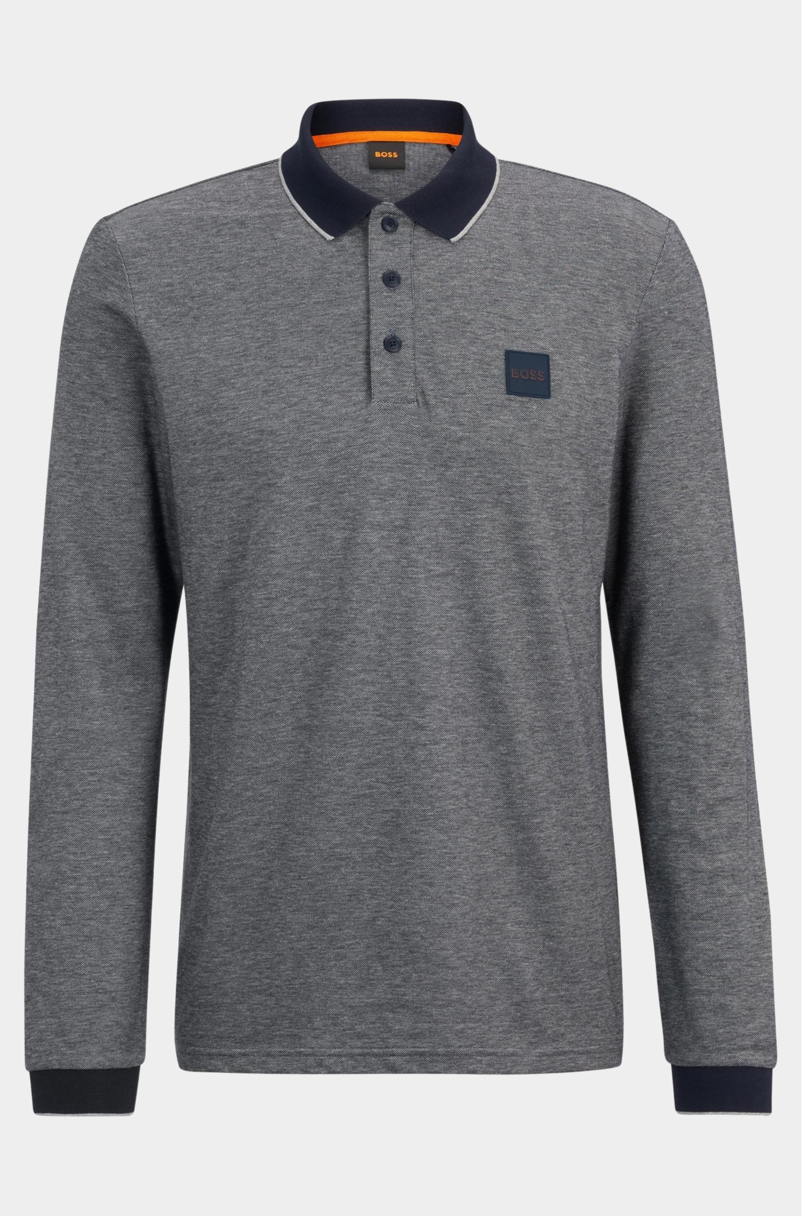 BOSS Orange Polo korte mouw Blauw Peoxfordlong 10233410 01 50484341/404