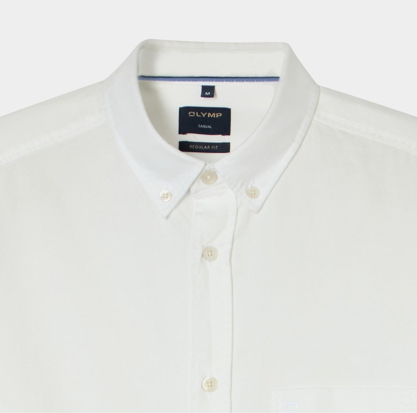 Olymp Casual hemd lange mouw Wit Casual 406474/00