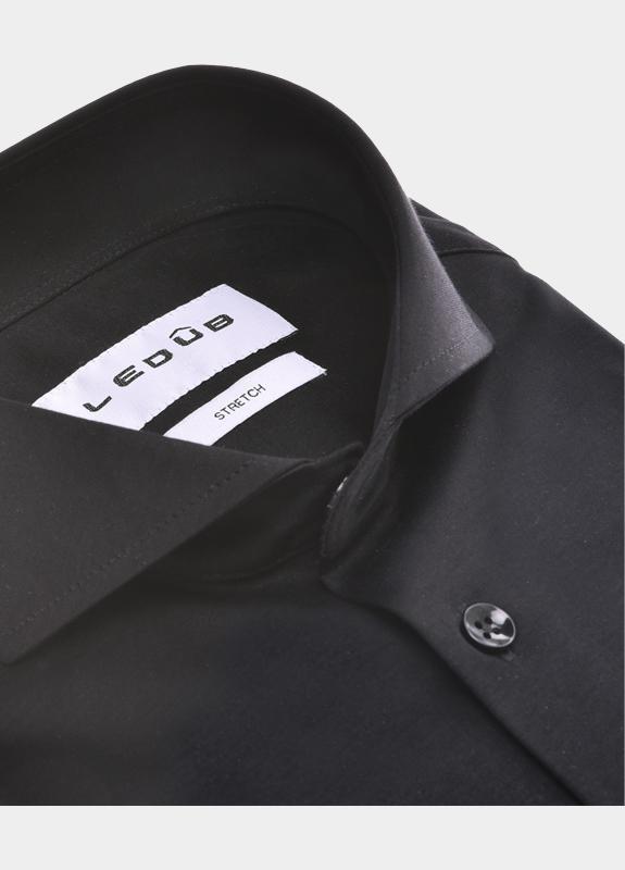 Ledub Business hemd lange mouw Zwart  0143455/290-000-000