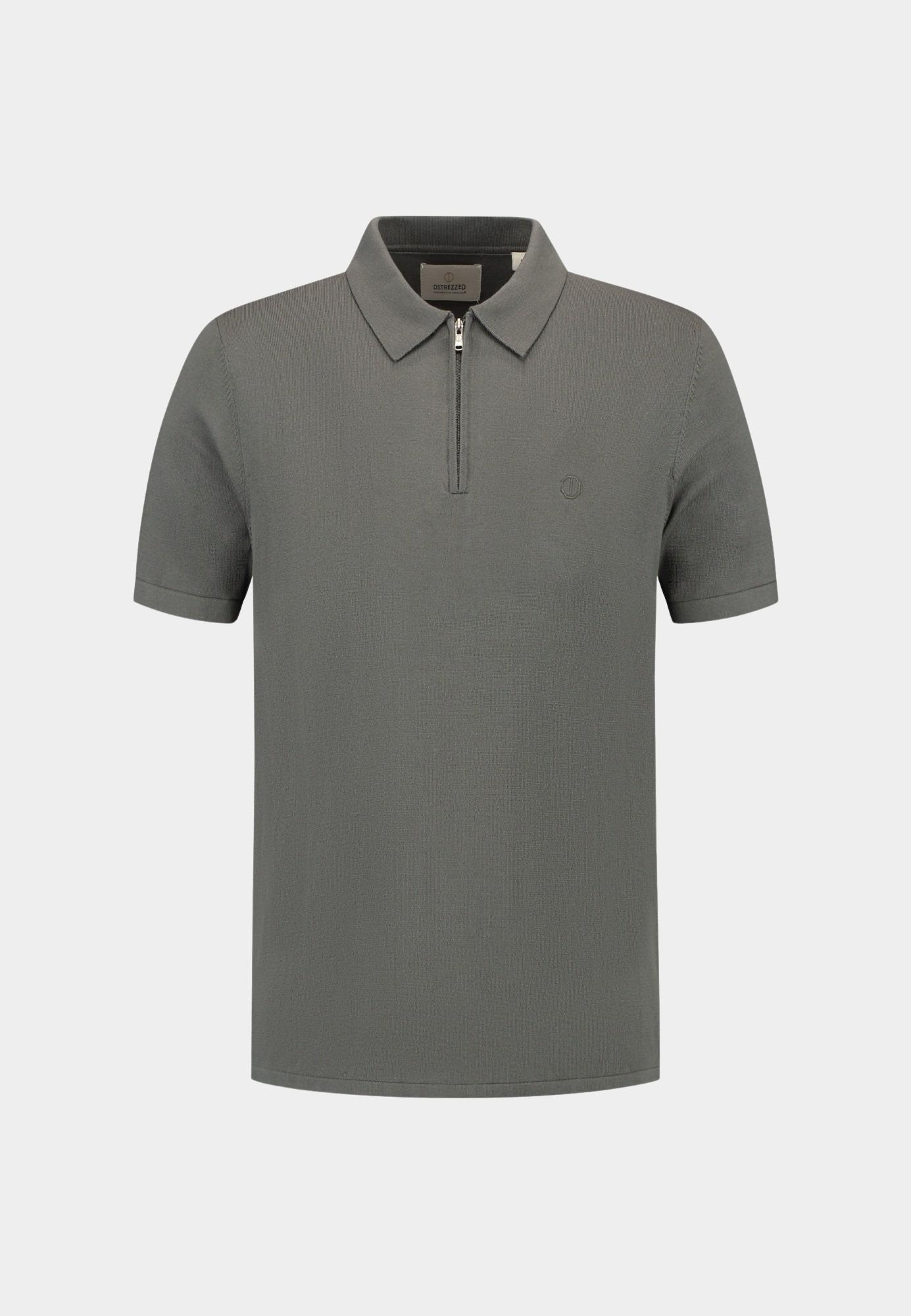 Dstrezzed Polo korte mouw Paars DS_Dorian Zip Polo 420062-SS25/560