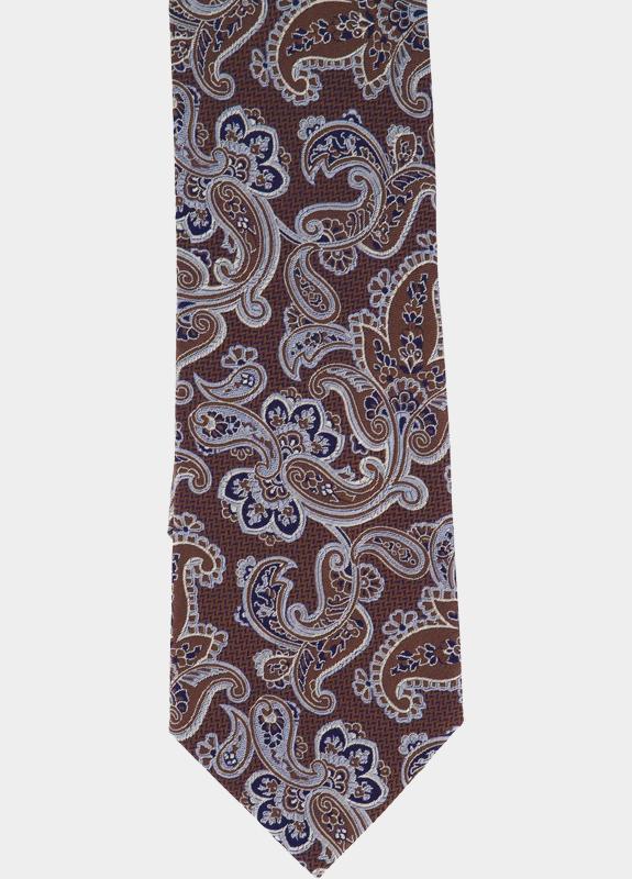 Profuomo Stropdas Bruin  PPVA30057/C