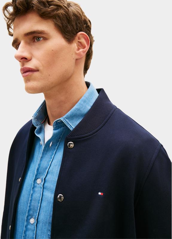 Tommy Hilfiger Zomerjas heren Blauw Essential Terry Bomber MW0MW42470/DW5