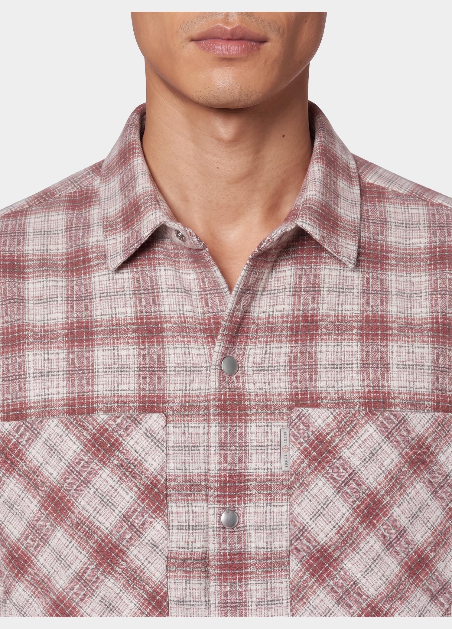 Cast Iron Overhemd heren Grijs Long sleeve shirt Dobby yarn CSI2610253/9024