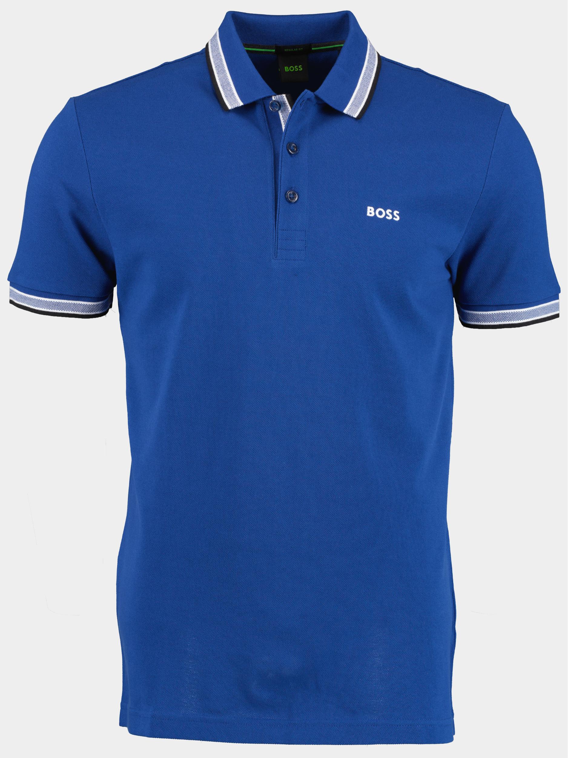 BOSS Green Polo korte mouw Blauw Paddy 10241663 01 50468983/438