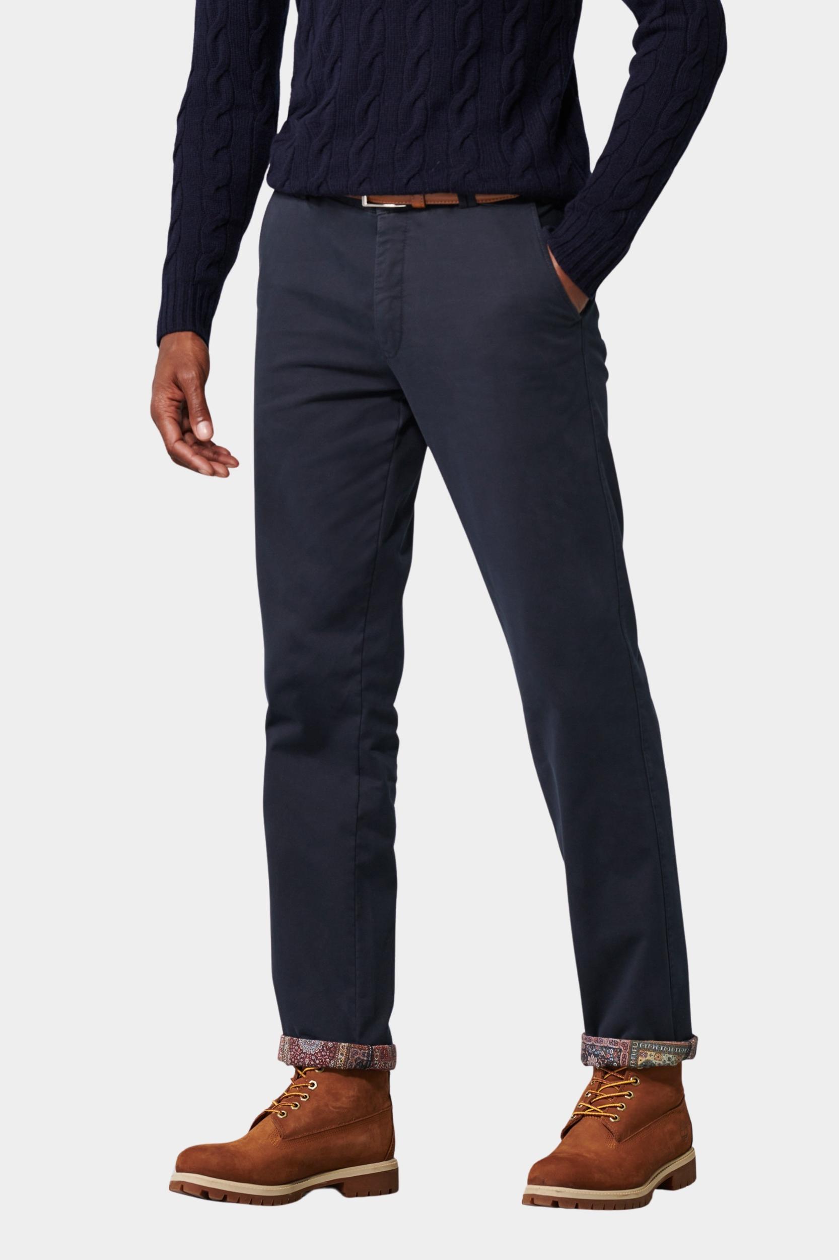 Meyer Katoenen Broek Blauw BONN Art.2-3925 1022392500/18