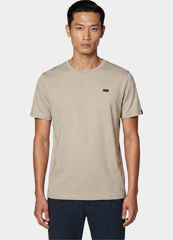 Vanguard T-shirt korte mouw Beige Short sleeve r-neck mercerise VTSS2604538/8265