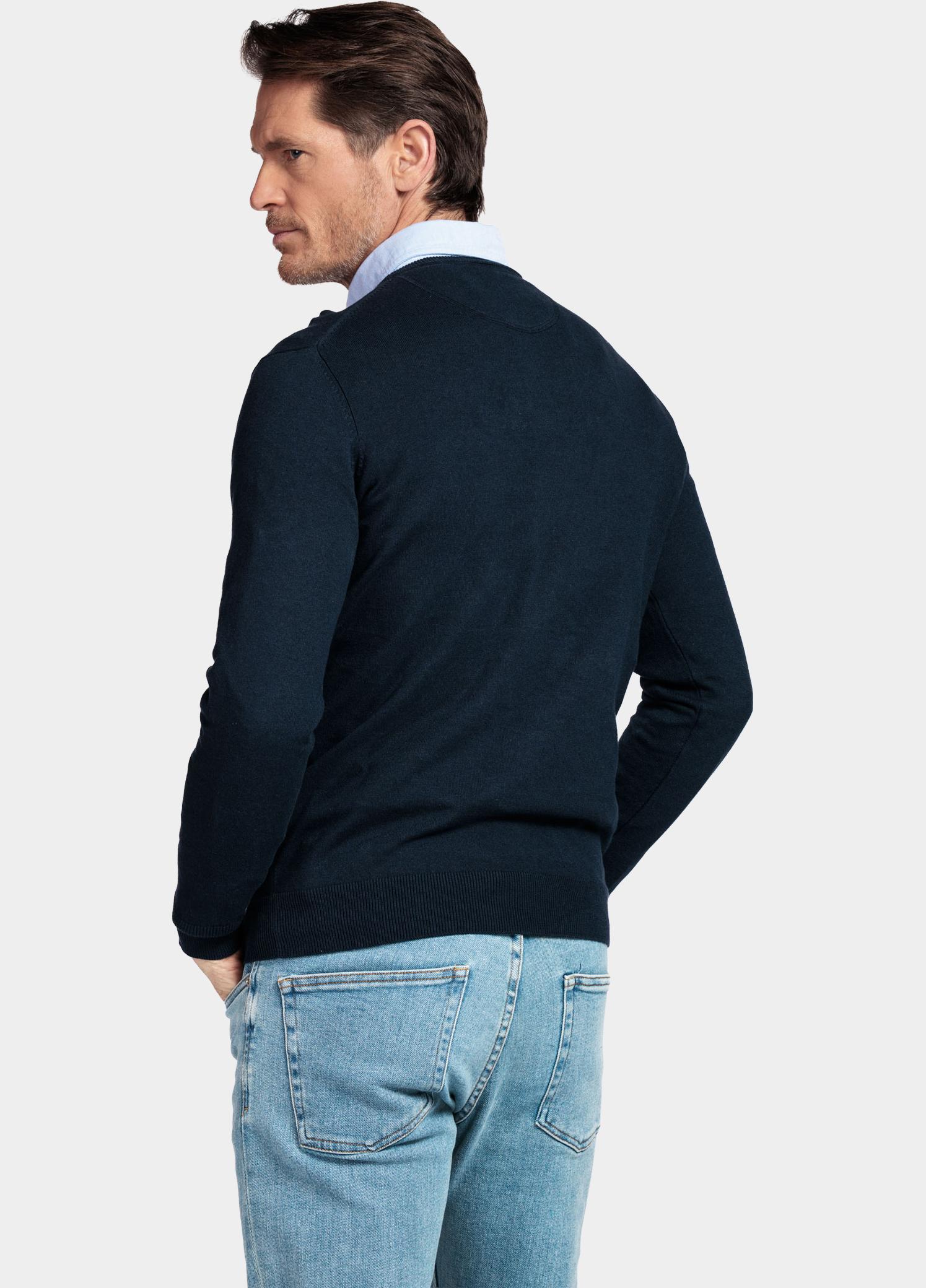 Baileys Pullover Blauw Crew Neck Pullover  with low NOS8200/60