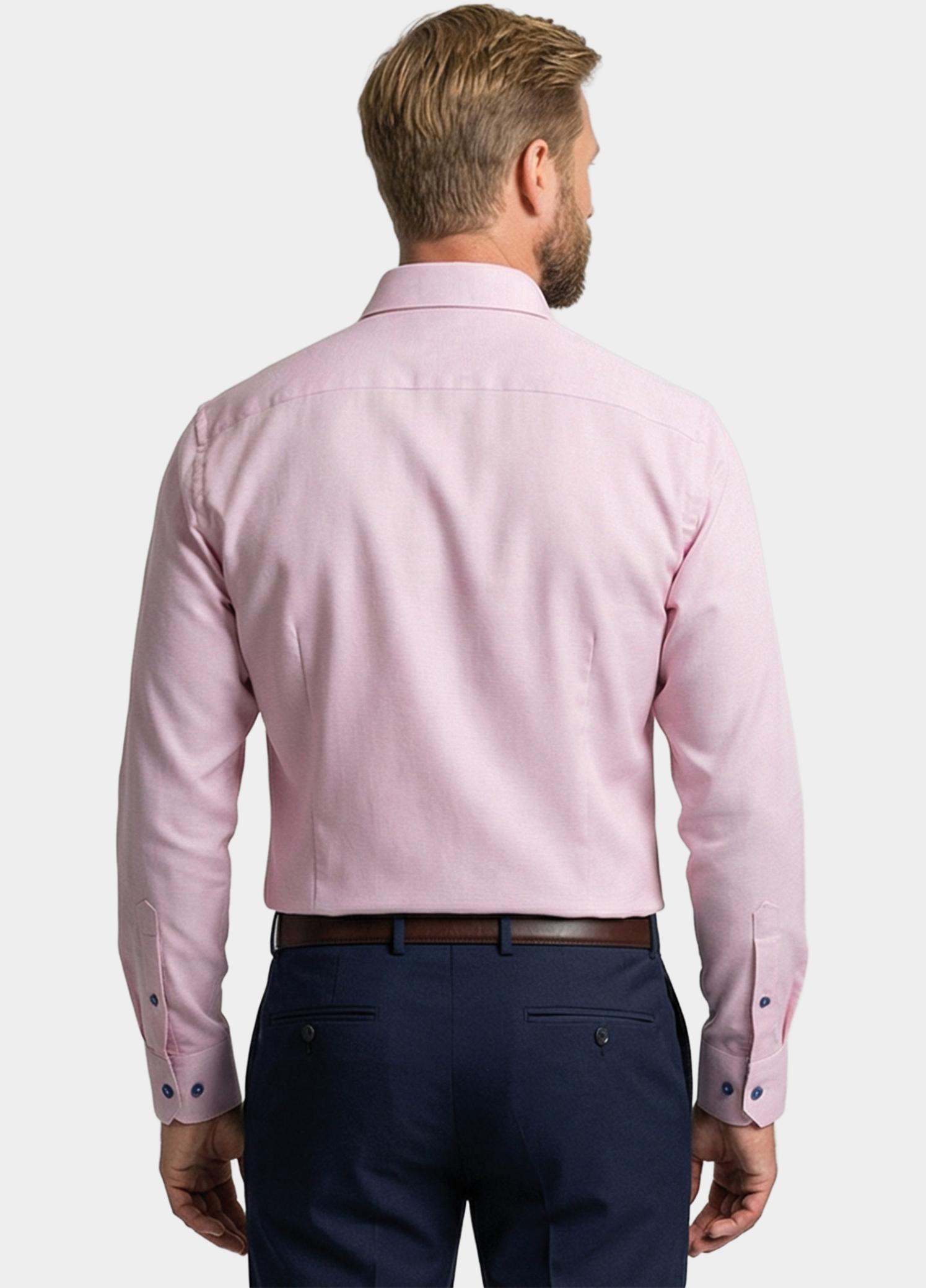 Giordano Overhemd heren Roze Locarno Long Sleeve Semi Cuta 617806/50