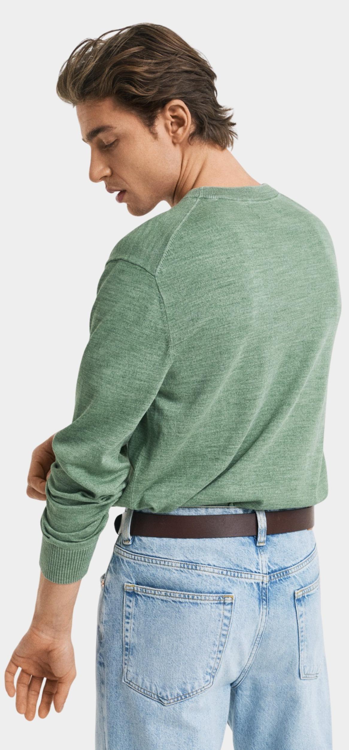 Gant Pullover Groen SUNFADED C-NECK 8050244/362