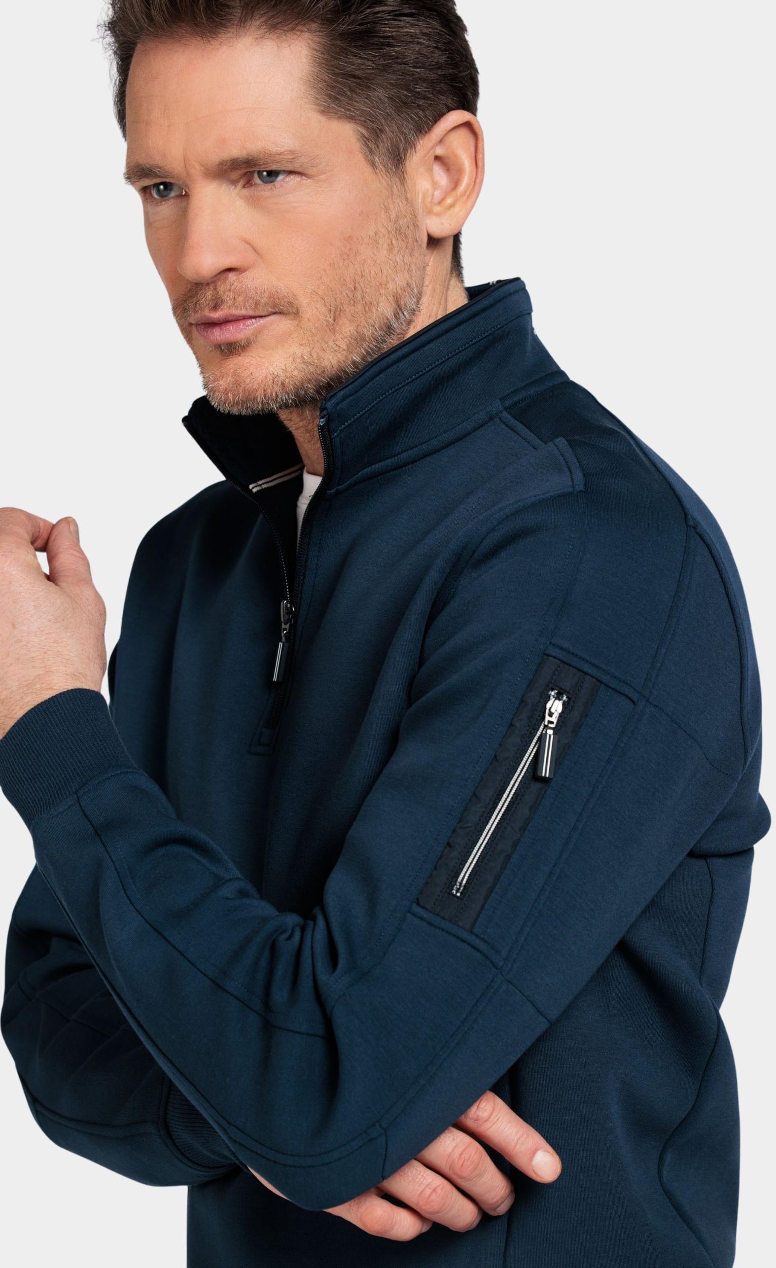 Baileys Half Zip Blauw Sweatshirt 1/2 Zip - Sleeve P 513185/69