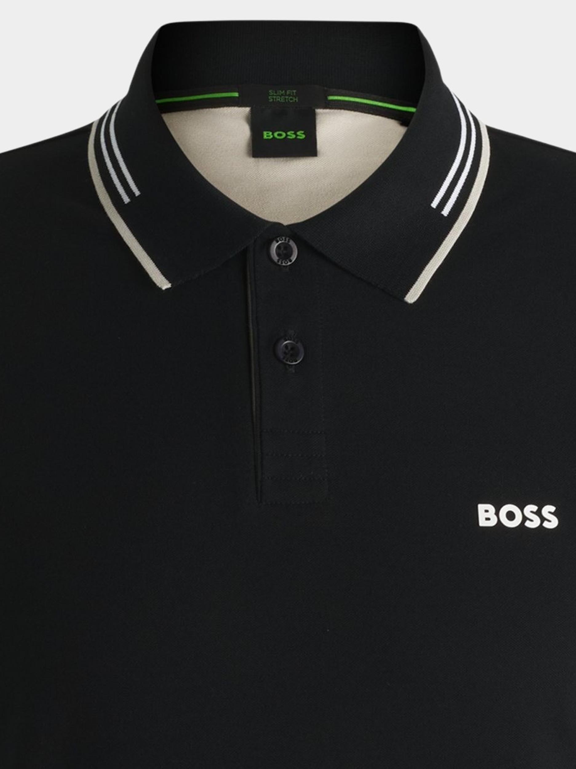 BOSS Green Polo korte mouw Zwart Paul 10255848 01 50506193/007