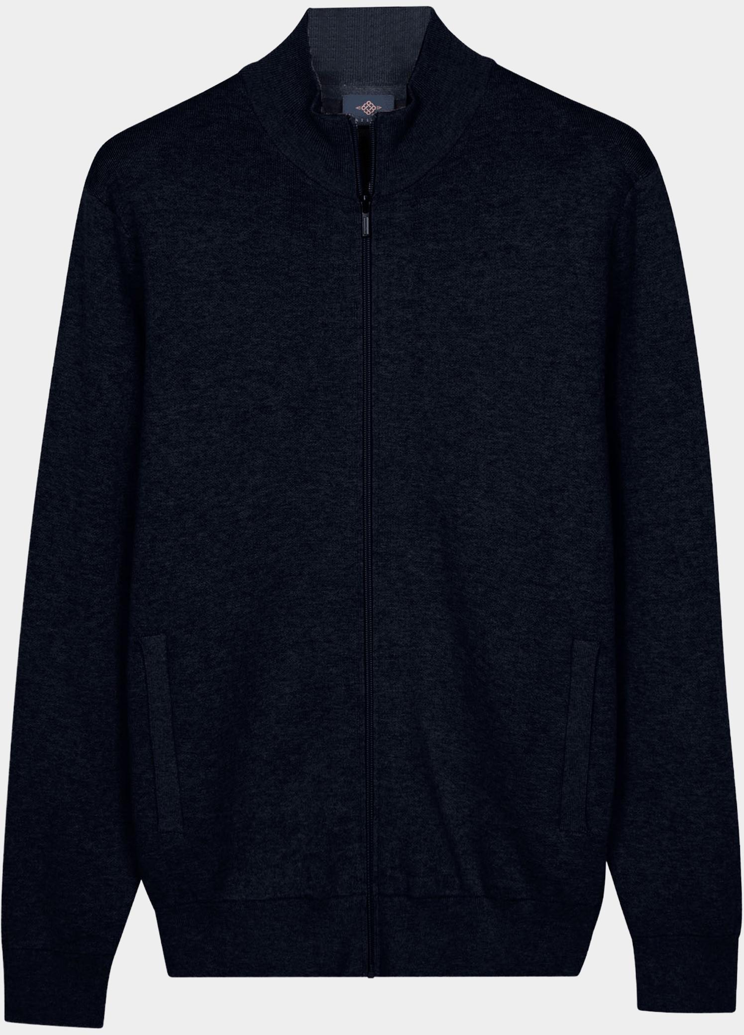 Baileys Vest heren Blauw Cardigan Zip  14gg 622099/60