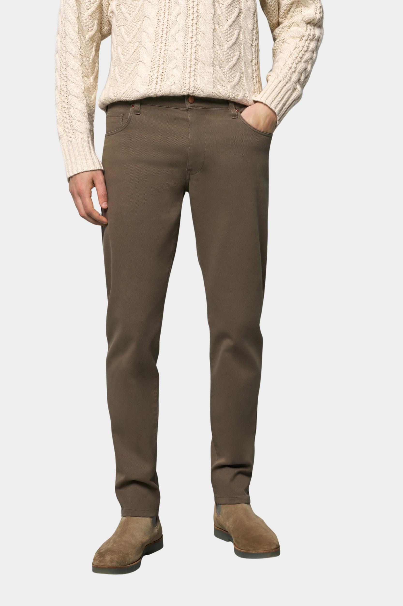 Meyer Katoenen Broek Bruin SLIM Art.2-6188 3612618800/35