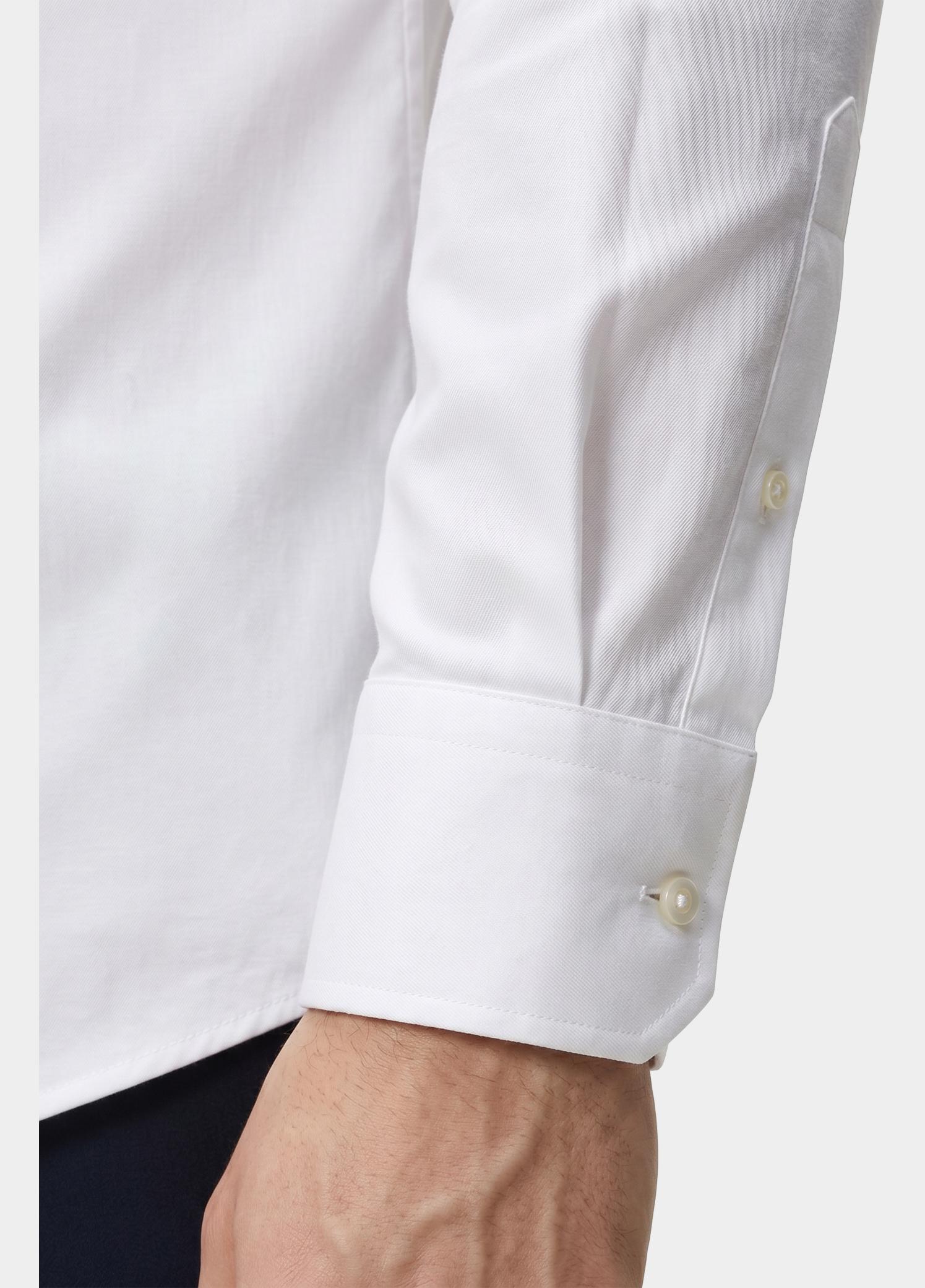 Profuomo Business hemd lange mouw Wit Japanese knit slim fit PP2HC10006/100