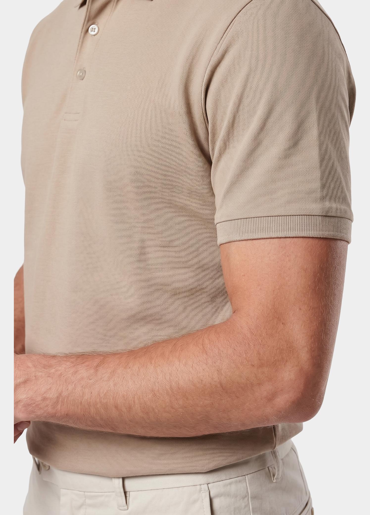 Born With Appetite Polo heren Beige Arto Polo BWA25108AR22/820 sand
