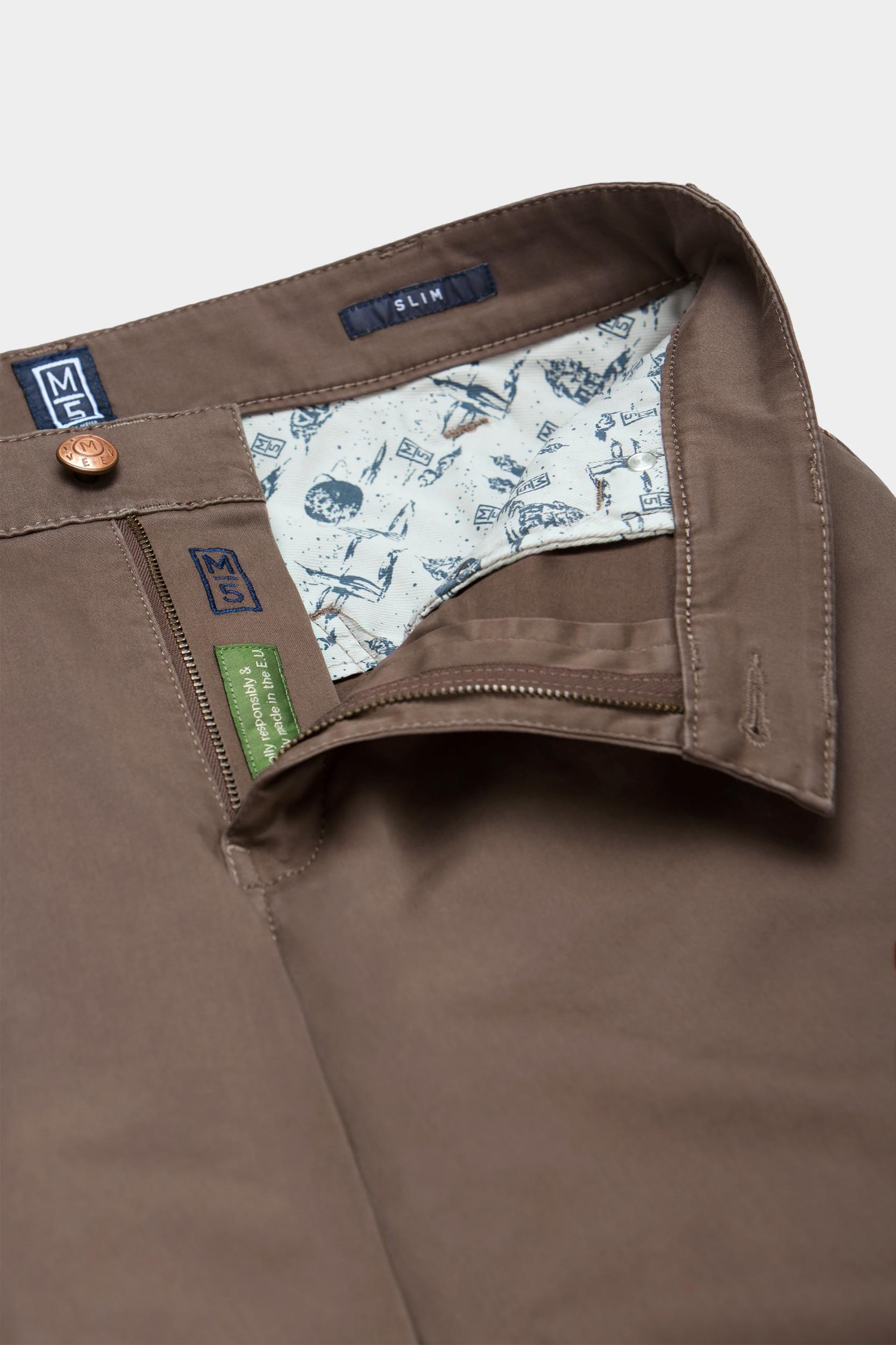 Meyer Katoenen Broek Bruin SLIM Art.9-6106 3619610600/36