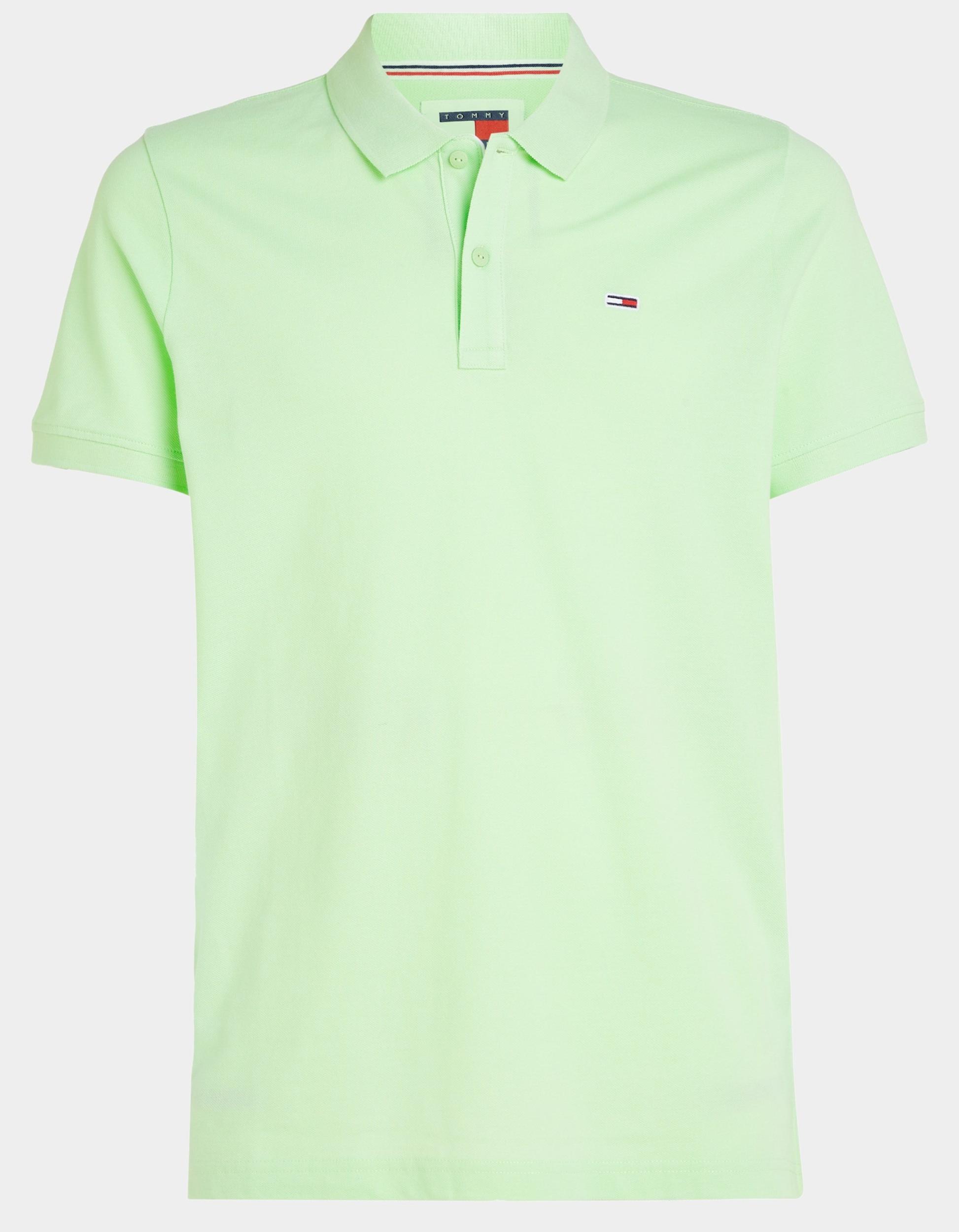 Tommy Jeans Polo korte mouw Groen Slim Placket Polo DM0DM18312/LXY