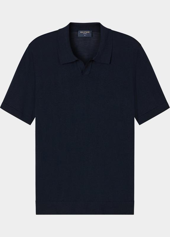 Olymp Polo heren Blauw Kurzarm 530712/18