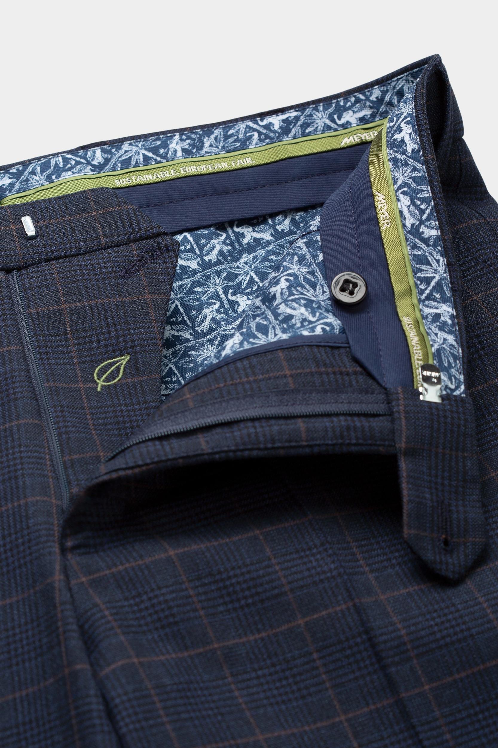 Meyer Katoenen Broek Blauw BONN Art.2-2596 1022259600/18