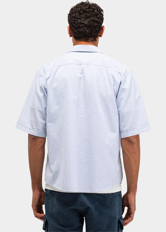 Butcher of Blue Casual hemd korte mouw Blauw Anthony Resort M2614013/823