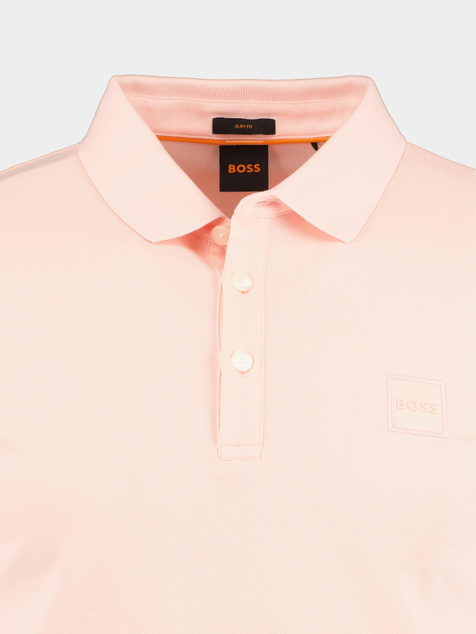 BOSS Orange Polo korte mouw Roze Passenger 10242645 01 50472668/694