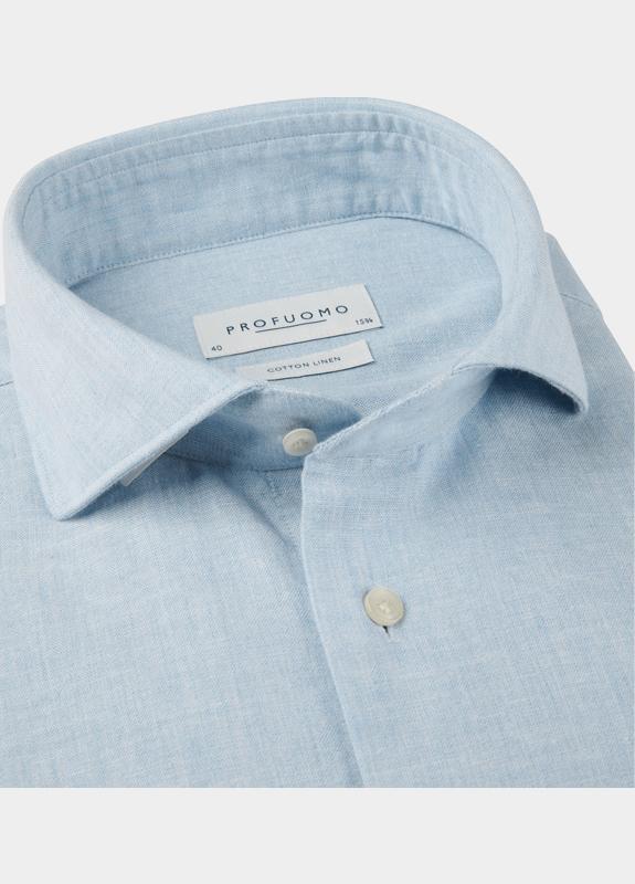 Profuomo Zakelijk overhemd heren Blauw  PPXH10010/C