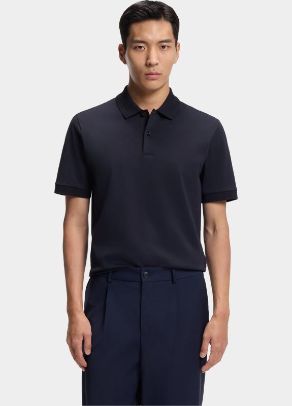 BOSS Black Polo korte mouw Blauw H-Parlay 247 10277921 01 50554185/404