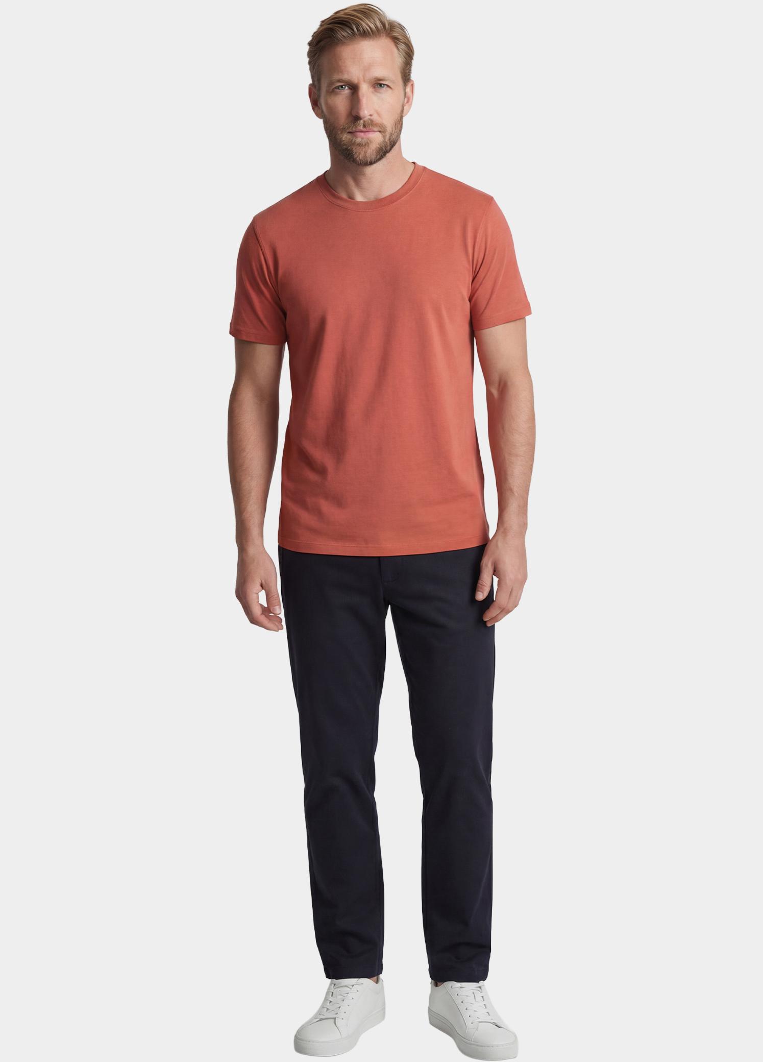 Giordano T-shirt heren Rood Luca T-shirt Liquid Cotton - 615078/30