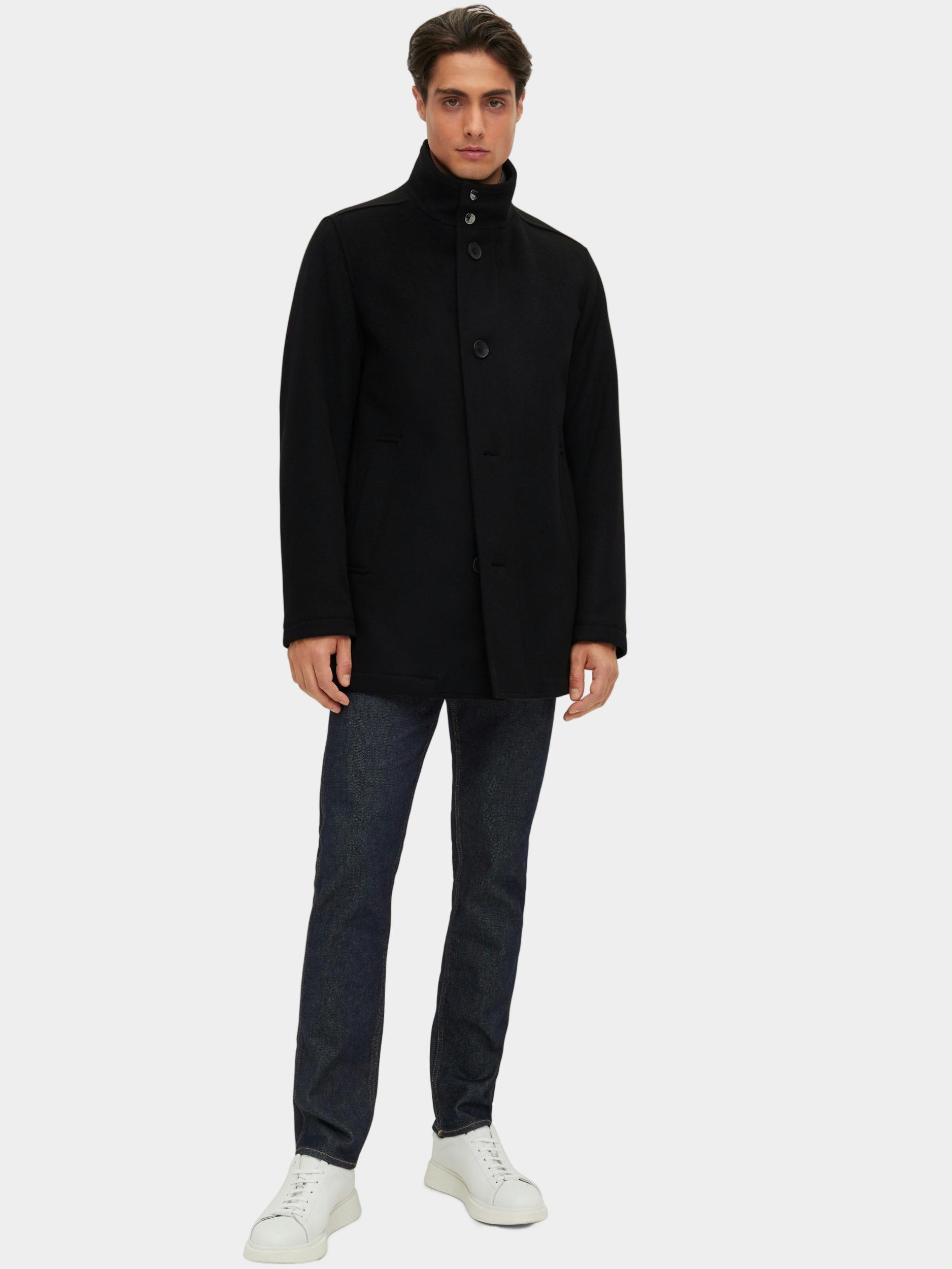 BOSS Black Wollen Jas Zwart H-Coxtan-224 10244030 01 50479764/001