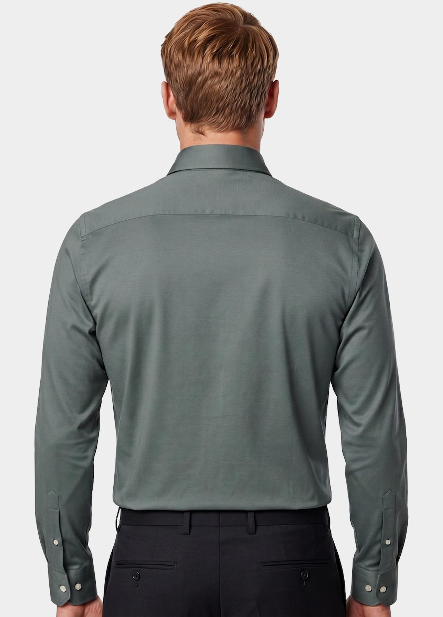 Profuomo Business hemd lange mouw Groen  PP2H00008A/Z